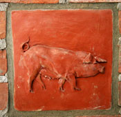 High relief 18th Century Sow