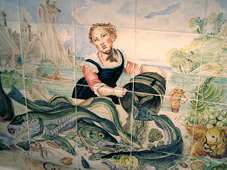 Tish Kitchen Tile Stove Mural